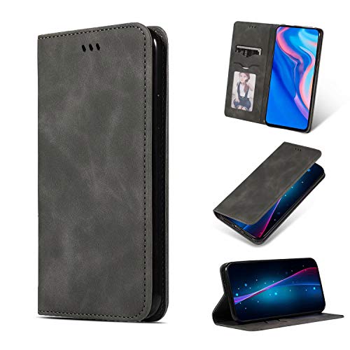 Funda para Samsung Galaxy A32 5G, a prueba de golpes, de piel sintética, con tapa, cierre magnético, funda protectora de TPU suave con ranuras para tarjetas para Samsung Galaxy A32 5G, color gris