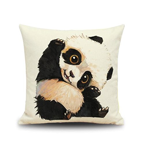 Fundas para Almohada Caso Colchón Cubierta Cuadrada Impresa de Animal Panda Lindo Decoración - 1