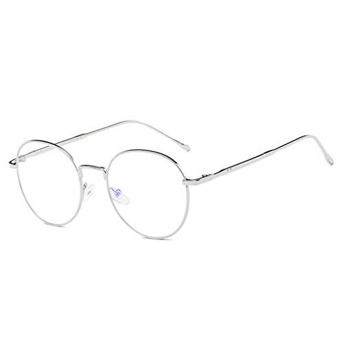 Gafas Anti-luz Azul Montura Gafas de para Unisex Hombre y Mujer con Montura de Metal-acero Fino Retro Vintage Gafas Anti-luz Azul Montura Gafas de para Unisex Hombre y Mujer con Montura de Metal-acero Fino Retro Vintage
