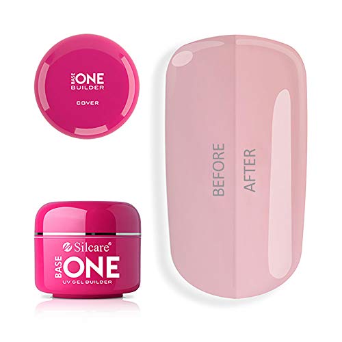 Gel de base «Base One» de Silcare para uñas, para curar con luz UV y limar, ideal para manicura francesa, 30 g