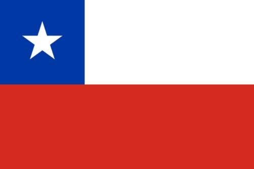 Gran Bandera de Chile 150 x 90 cm América del Sur Flag Durabol.