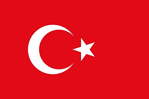 Gran Bandera de Turquia 150 x 90 cm Satén Durobol Flag