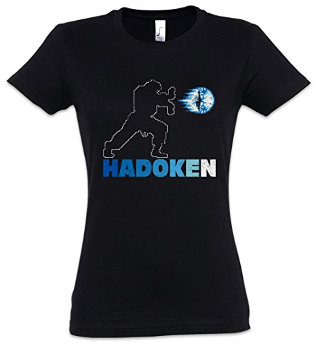 Hadoken II Mujer Girlie Women T-Shirt – Street Champion Game Fighter Special Attack Ryu Ken Super Tamaños XS – 2XL