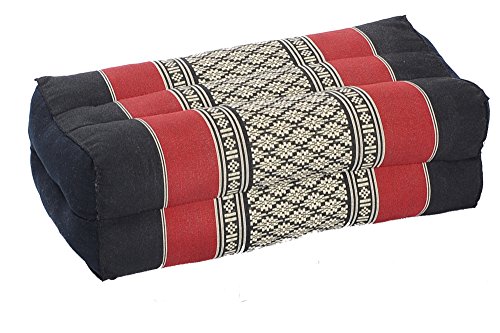 Handelsturm Bloque de Yoga para la meditación (35x15x10 cm, cojín de Soporte con Relleno de kapok), diseño Tradicional Rojo y Verde
