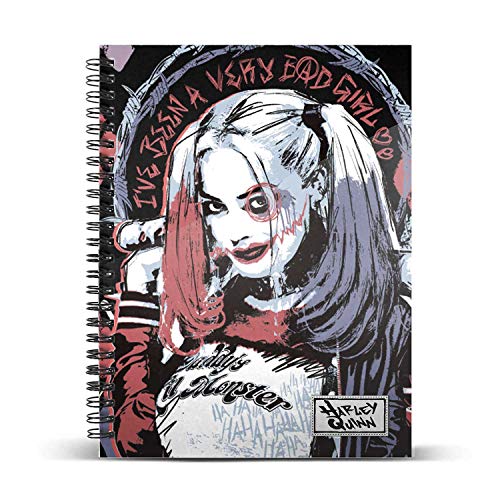 Harley Quinn Crazy-Cuaderno Papel Cuadriculado DIN A4