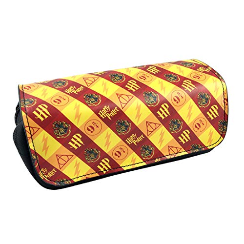 Harry Potter Estuche Escolar de Gran Capacidad, Bolsa de Lápiz Portable Estuche Organizador de Material Papelería con Cremallera Doble para Estudiantes en Escuela y Empleados en Oficina Harry Potter Estuche Escolar de Gran Capacidad, Bolsa de Lápiz Portable Estuche Organizador de Material Papelería con Cremallera Doble para Estudiantes en Escuela y Empleados en Oficina