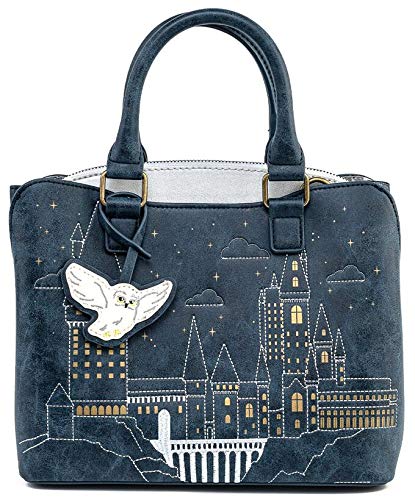 Harry Potter Loungefly - Hogwarts Mujer Bolsa de Mano Multicolor, Semi Piel,