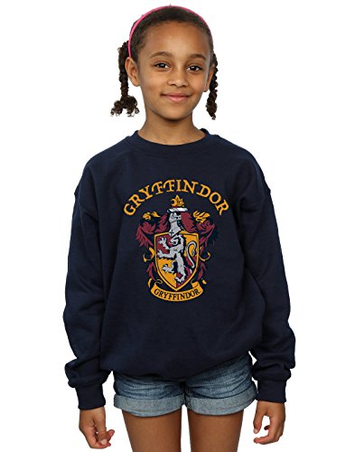 Harry Potter Niñas Gryffindor Crest Camisa De Entrenamiento Azul Marino 12-13 Years