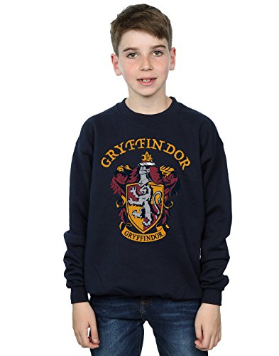 Harry Potter Niños Gryffindor Crest Camisa De Entrenamiento Azul Marino 9-11 Years