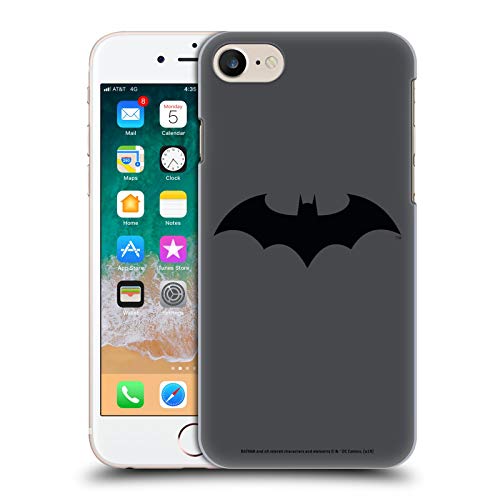 Head Case Designs Oficial Batman DC Comics Silencio Logotipos Carcasa rígida Compatible con Apple iPhone 7 / iPhone 8 / iPhone SE 2020