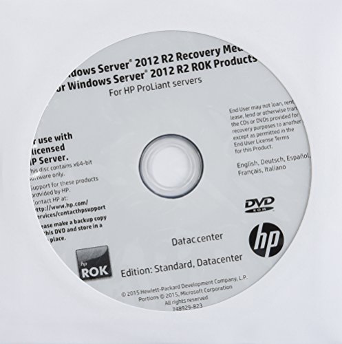 Hewlett Packard Enterprise Windows Server 2012 R2 Standard ROK E/F/I/G/S - Sistemas operativos (Actualizasr, 32 GB, 2 GB, 1,4 GHz, DEU, ENG, ESP, ENG, ITA)