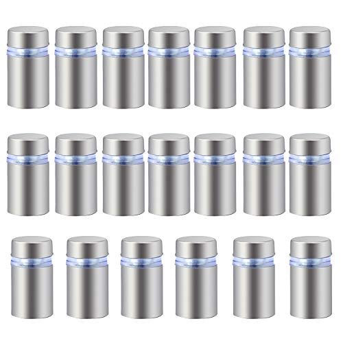 HSEAMALL 12 x 20 mm acero inoxidable vidrio Standoff Holder tornillo, publicidad clavos tornillos de hardware 20PCS HSEAMALL 12 x 20 mm acero inoxidable vidrio Standoff Holder tornillo, publicidad clavos tornillos de hardware 20PCS