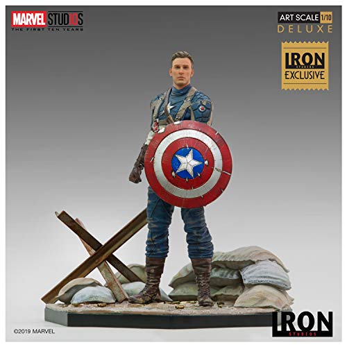 Iron Studios- Figura BDS Art Scale 1/10 Marvel Cap. America 1ST Avenger (20719-10)
