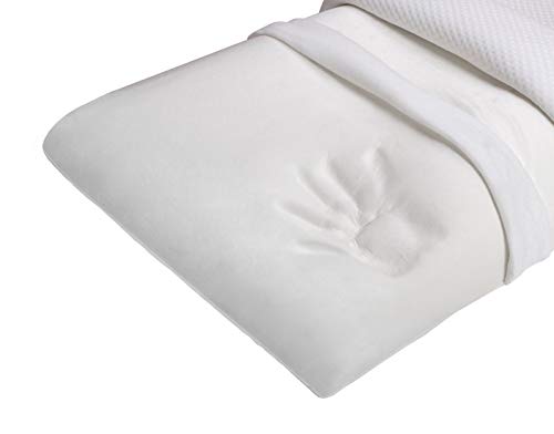 Italian Bed Linen - Almohada con Memoria (42 x 72 x 11 cm), Color Blanco