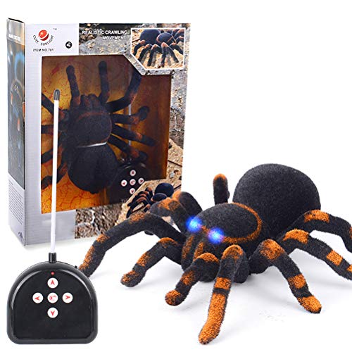 Juguete De Escalada De Pared con Control De Radio, Control De Radio Tarántula, Figuras Araña Realistas Bromas Divertidas Regalos Simulación Tarántula Electrónica Peluda Juguete Araña para Festivales