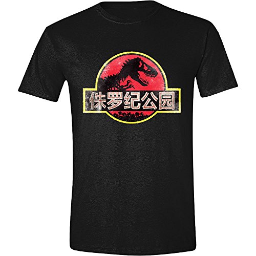 Jurassic Park Chinese Logo, Camiseta Para Hombre, Negro, XXL