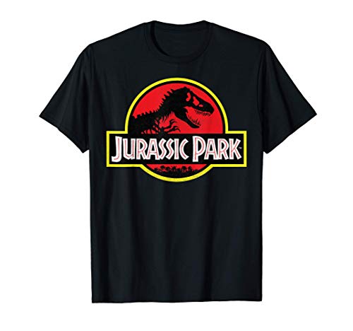 Jurassic Park Distressed Vintage Logo Camiseta