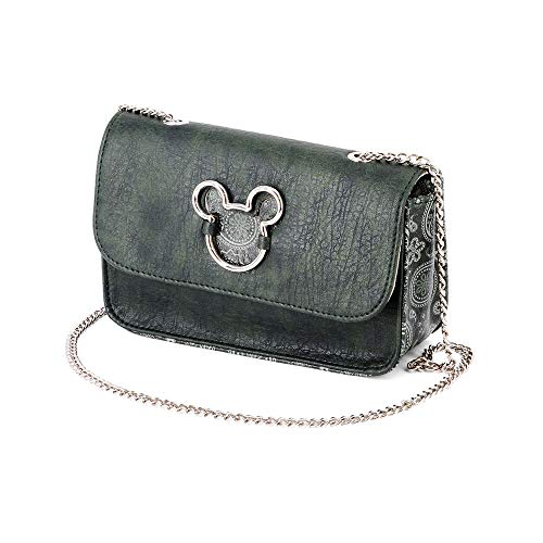Karactermania Mickey Mouse Paisgreen Bolso Bandolera, 18 cm, Paisgreen Karactermania Mickey Mouse Paisgreen Bolso Bandolera, 18 cm, Paisgreen