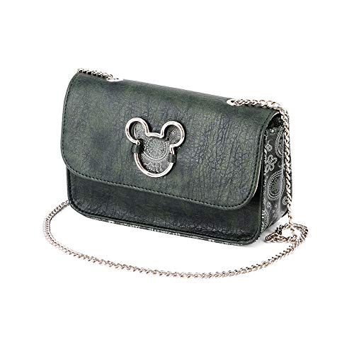 Karactermania Mickey Mouse Paisgreen Bolso Bandolera, 18 cm, Paisgreen