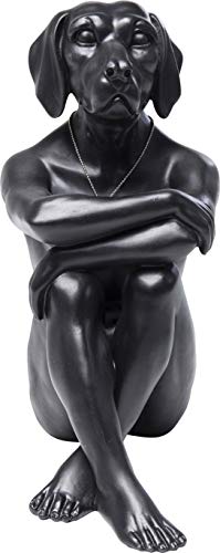 Kare Deko Figura Decorativa, Gangster Dog, Negro, 33 x 17 x 26 cm