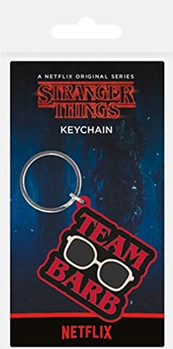 Keychain Stranger Things - Llavero de Goma Team Barb