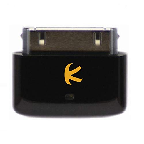 KOKKIA i10s black (Negro Lujoso) Pequeño transmisor Bluetooth para iPod/iPhone/iPad con autentificación real Apple. Control remoto y control de volumen local para iPod/iPhone/iPad. Instalación automática, totalmente compatible con la 6ª generación de iPod
