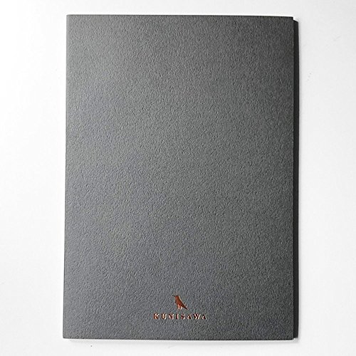 Kunisawa Find Slim - Cuaderno de notas (A5, 40 páginas cuadriculadas con corte de cobre), color gris