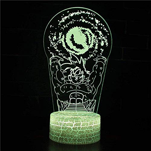 Lámpara de ilusión 3D, luz nocturna 3D, con 16 colores cambiantes y mando a distancia, personajes animados de Darth Vader