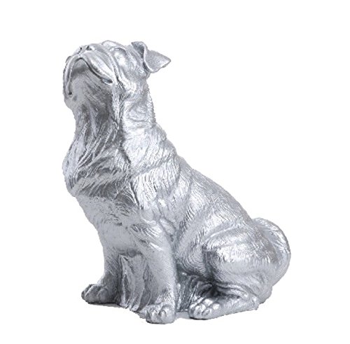 Le Perro Carlin, Pug, Color Plata, de Ottmar Hörl – Ediciones múltiples 2008 – Dimensiones: 44 x 25 x 40 cm – Existen en oro, negro, bronce, rosa y plateado