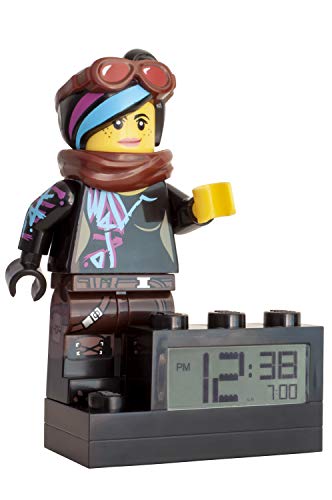Lego Movie 2 Wyldstyle - Despertador Digital (Pantalla LCD retroiluminada, función Despertador y repetición de Alarma, 24 cm)