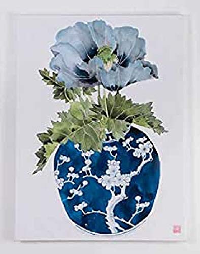 Lienzo Madera Provenzal Azul Verde Blanco 75 x 4 x 100 cm Lienzo Madera Provenzal Azul Verde Blanco 75 x 4 x 100 cm
