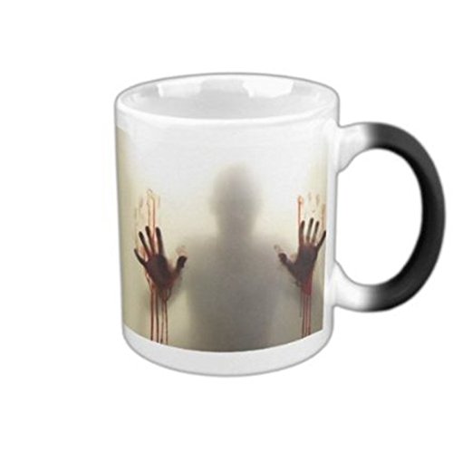 LINGSTAR The Walking Dead Zombies cerámica Calor Sensible Cambio de Color Taza de café té