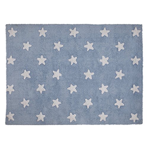 Lorena Canals – Alfombra para bebé (lavable azul estrellas/blanco) Lorena Canals – Alfombra para bebé (lavable azul estrellas/blanco)