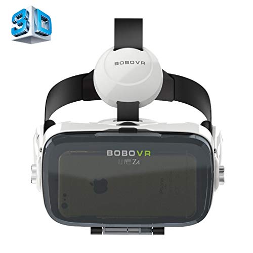Luoshan Xiaozhai BOBOVR Z4 VR Box Gafas de Video 3D universales de Realidad Virtual con Auriculares for teléfonos Inteligentes de 3.5 a 6.0 Pulgadas (Blanco + Negro)