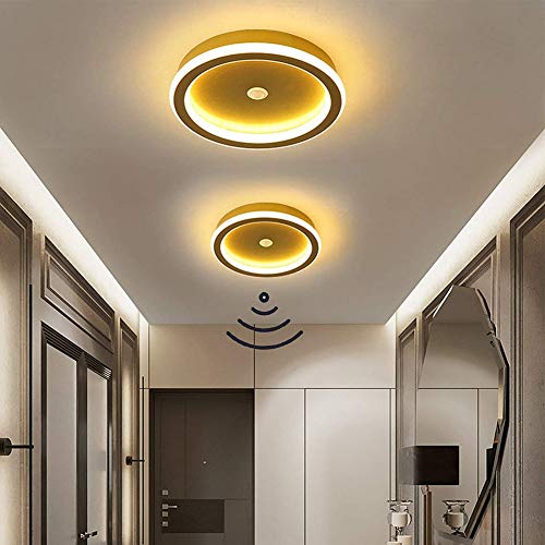 Luz Moderna, lámpara de Techo LED con Sensor de detección de Movimiento Lámpara 6000K Blanco frío 22CM Lámpara de Techo de Pasillo Lámpara de Pasillo Redonda de 14W, Lámpara de Escalera con Sensor de Luz Moderna, lámpara de Techo LED con Sensor de detección de Movimiento Lámpara 6000K Blanco frío 22CM Lámpara de Techo de Pasillo Lámpara de Pasillo Redonda de 14W, Lámpara de Escalera con Sensor de