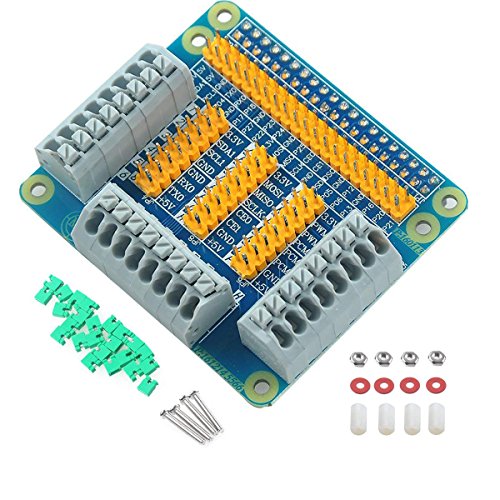 MakerHawk Raspberry Pi Tablero de expansión GPIO Multifuncional para Raspberry Pi 2 3 B B + con Tornillos