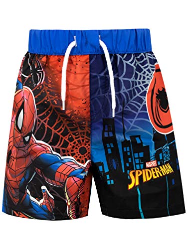 Marvel Bañador para Niño Spiderman Multicolor 9-10 Años
