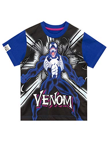 Marvel Camiseta de Manga Corta para niños Venom Nero 10-11 Años