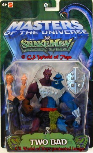 MASTERS OF THE UNIVERSE - EVIL ENEMIES SNAKE MEN - TWO BAD