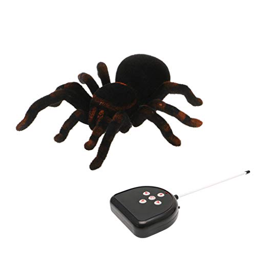 mdhsh Teledirigido Suave Scary Plush Creepy Spider Infrarrojos RC Tarantula Kid Gift Toy