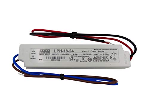 MeanWell Transformador o Fuente de Alimentacion LPH-18-24 18W 24V Impermeable IP67 AC/DC Externo MeanWell Transformador o Fuente de Alimentacion LPH-18-24 18W 24V Impermeable IP67 AC/DC Externo