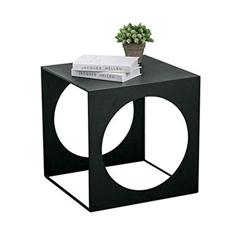 Mesa Auxiliar Mesita De Noche Hierro Creativo Móvil Minimalista Pequeña Mesa De Centro Sofá Mesa Auxiliar Mesa De Noche De Metal Mini Dormitorio (Color: Negro, Tamaño: 50 * 50 * 50 Cm) Mesa Auxiliar Mesita De Noche Hierro Creativo Móvil Minimalista Pequeña Mesa De Centro Sofá Mesa Auxiliar Mesa De Noche De Metal Mini Dormitorio (Color: Negro, Tamaño: 50 * 50 * 50 Cm)
