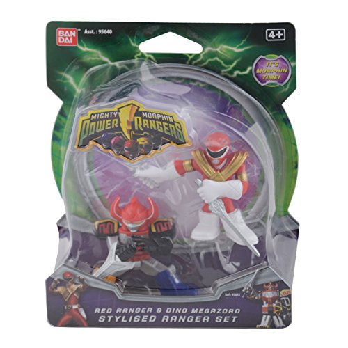 Mighty Morphin Power Rangers Figures Twin Pack New - Red Ranger & Dino Megazord