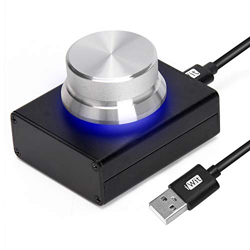 Mini USB control de volumen perilla de ajuste de audio con cable USB de 1,52 m para PC altavoces interruptor módulo de control PC altavoz de audio multimedia controlador digital control remoto