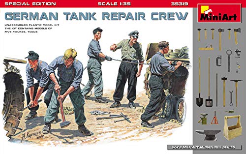 MiniArt MIN35319 35319 German Tank Repair Crew.Special Edition Figuras, Gris