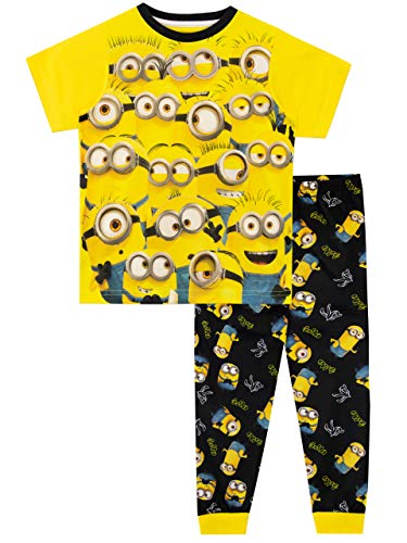Minions Pijamas para Niños Amarillo 10-11 Años