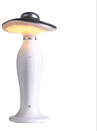 miwaimao - Lámpara de mesa, lámpara de mesa, consola de voz, luz inteligente, luz nocturna creativa, luz de regalo inteligente (color, plata), oro, plata