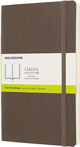 Moleskine - Cuaderno Clásico con Páginas Lisas, Tapa Blanda y Goma Elástica, Marrón (Earth Brown), Tamaño Grande, 192 Páginas Moleskine - Cuaderno Clásico con Páginas Lisas, Tapa Blanda y Goma Elástica, Marrón (Earth Brown), Tamaño Grande, 192 Páginas