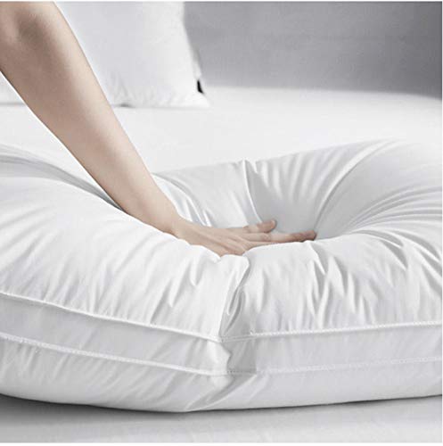 NA 2 paquetes de almohadas hipoalergénicas para dormir de lado y de espalda; almohadas suaves de calidad de hotel – Tamaño estándar 48 x 74 cm, 1,35 kg (1200)