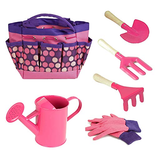 Niños Jardinería Set Beach Herramientas De Jardín Conjunto De Juguete Mini Guantes Pala Rastrillo Bolsa De Asas Accesorios Al Aire Libre Regalo para Niños De 3 Años En Adelante (Rosa) Niños Jardinería Set Beach Herramientas De Jardín Conjunto De Juguete Mini Guantes Pala Rastrillo Bolsa De Asas Accesorios Al Aire Libre Regalo para Niños De 3 Años En Adelante (Rosa)